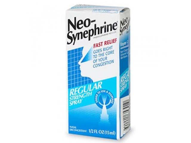 Neo-Synephrine® (Phenylephrine), 1%, Extra Strength Spray, 15mL Bottle
