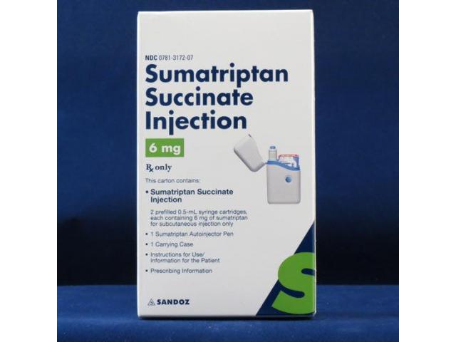 参比制剂,进口原料药,医药原料药 Sumatriptan Kit, 6mg/0.5mL Syringe, 2 Cartridge Kit