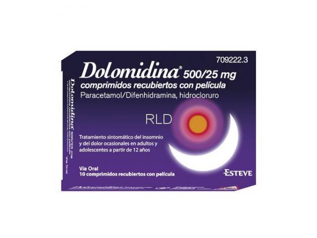 Esteve Dolomidina. Paracetamol/ Difenhidramina 500/25 mg