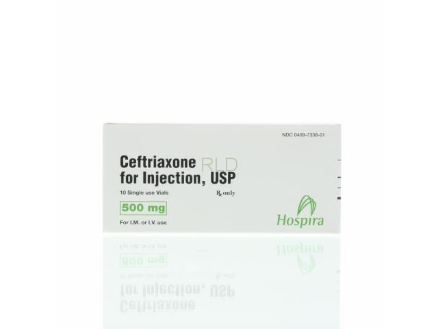 参比制剂,进口原料药,医药原料药 Ceftriaxone 500mg SDV - Box/10