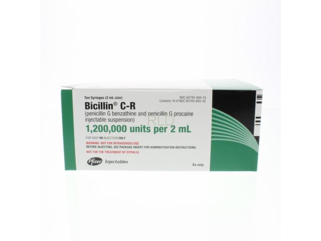 Bicillin® C - R 1,200,000 Units/2ml 2ml Syringe - Box/10