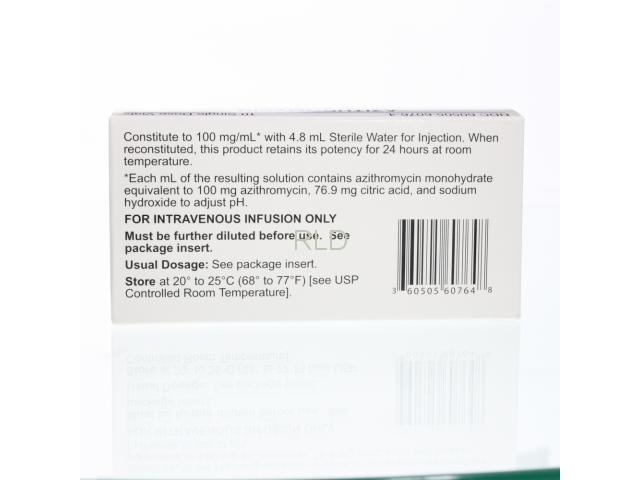 参比制剂,进口原料药,医药原料药 Azithromycin 500mg SDV - Box/10