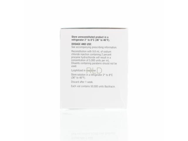 参比制剂,进口原料药,医药原料药 Bacitracin for Injection 50,000 Units Per Vial, USP - Box/10