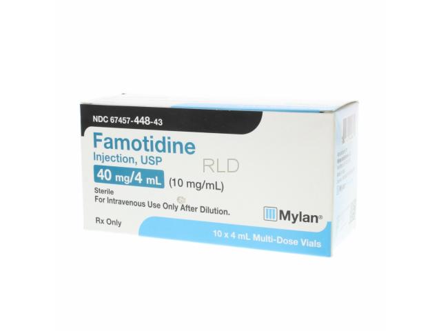 参比制剂,进口原料药,医药原料药 Famotidine 40mg/4ml 4ml MDV - Box/10