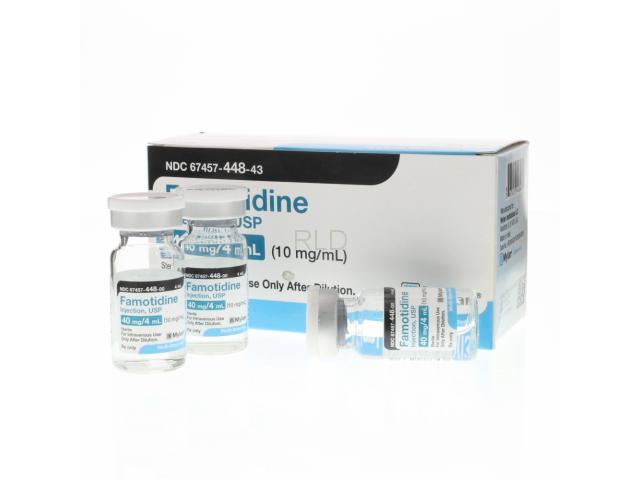 参比制剂,进口原料药,医药原料药 Famotidine 40mg/4ml 4ml MDV - Box/10