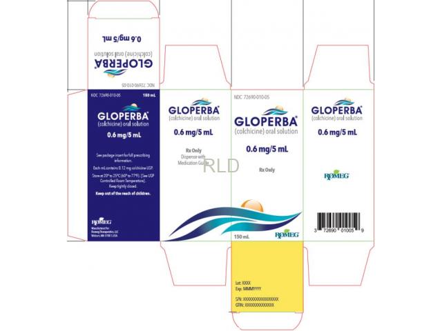 参比制剂,进口原料药,医药原料药 Gloperba (colchicine) Oral Solution 150ml