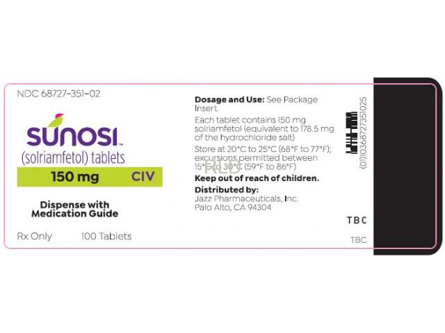 Sunosi (solriamfetol) Tablets 150mg