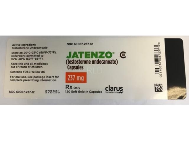 Jatenzo (testosterone undecanoate) Capsules 237MG