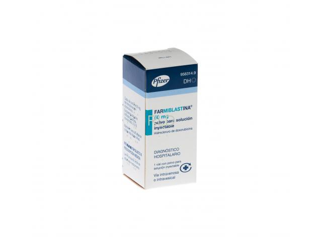 FARMIBLASTINA 50 mg POLVO PARA SOLUCION INYECTABLE, 25 viales