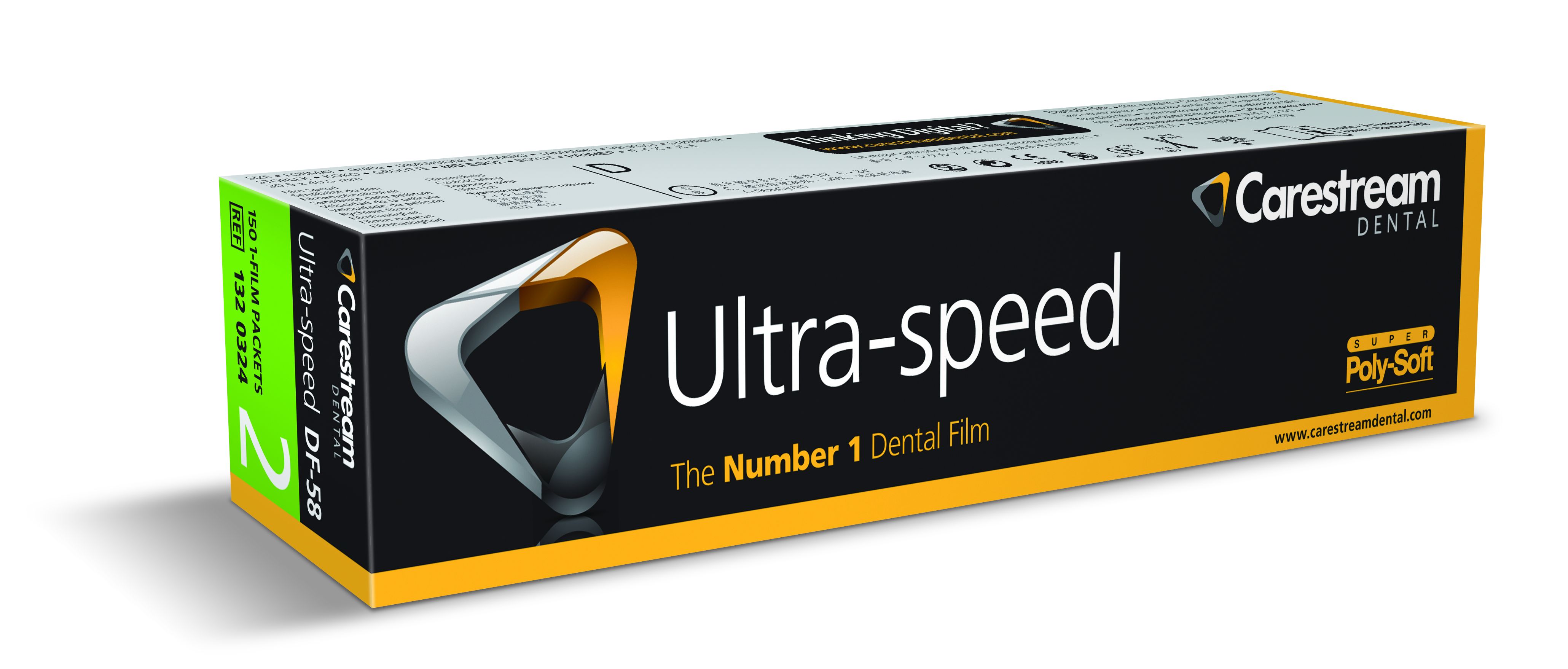 Carestream DF58 Ultraspeed Periapical Film (150)