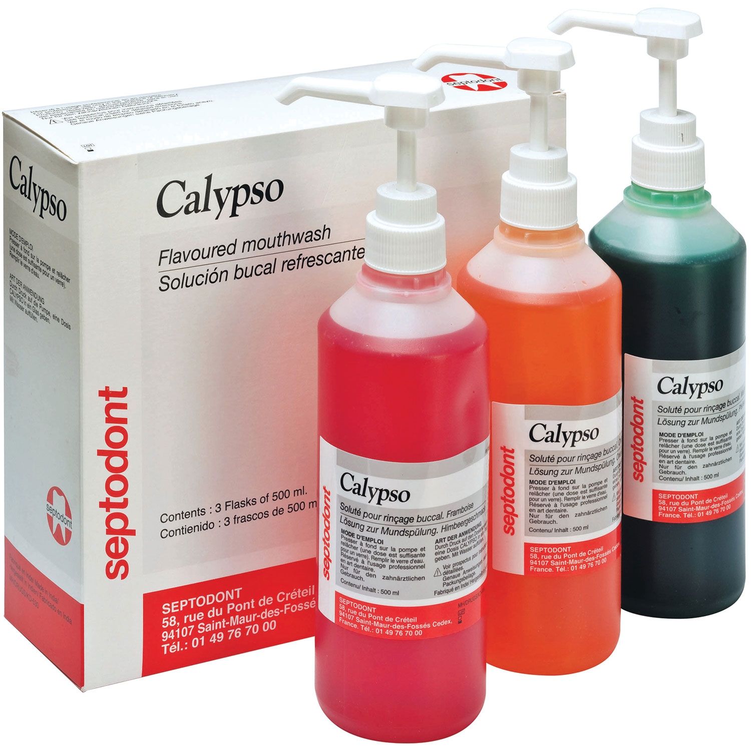 Calypso Mouthwash Orange 3 x 500ml