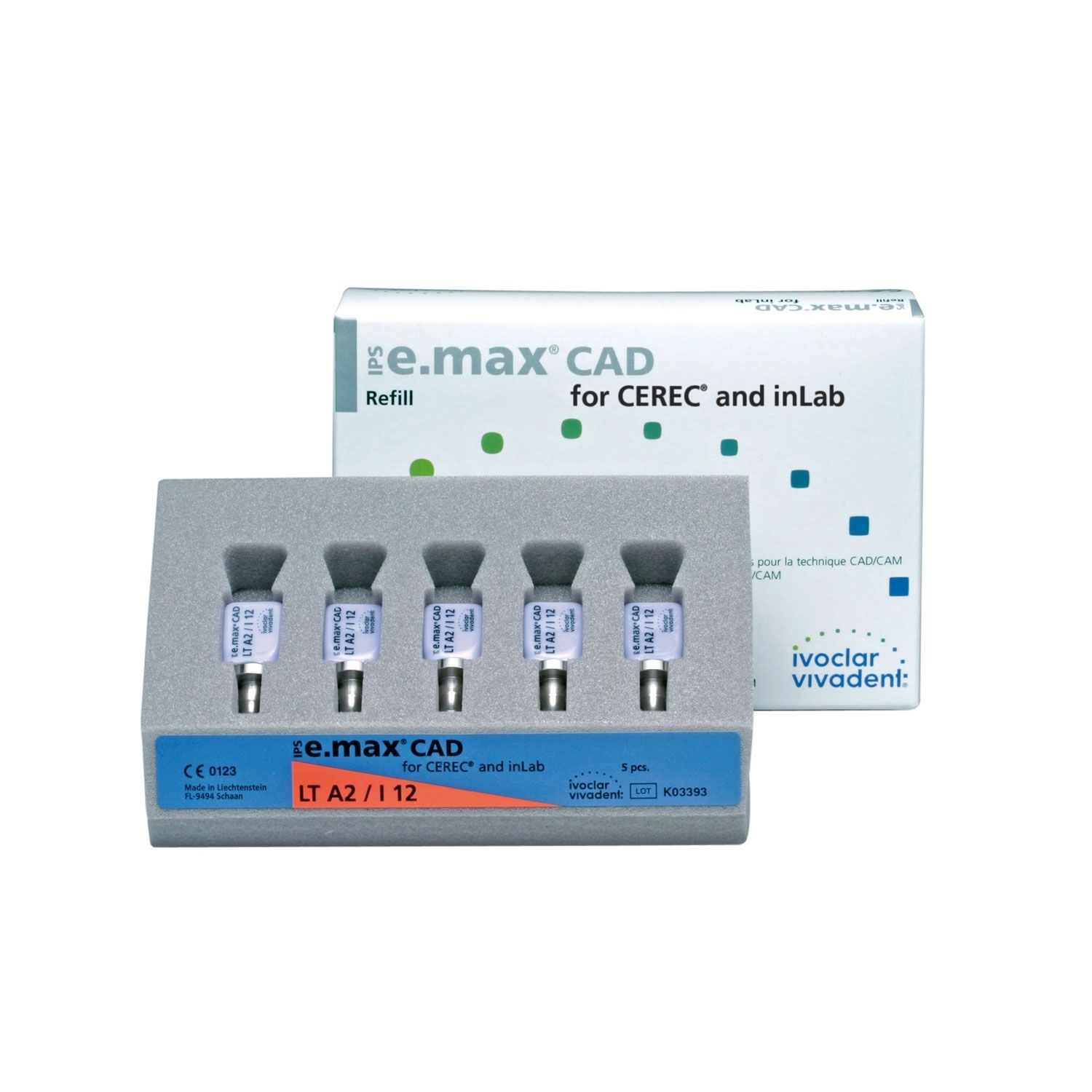 IPS e.max CAD CEREC/InLab - LT A2 I12 (5)
