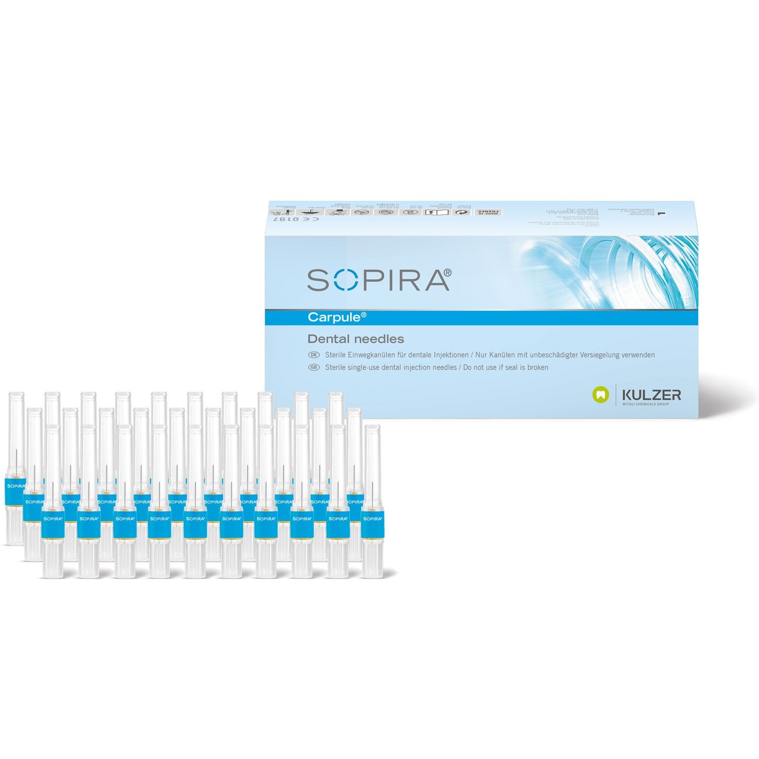 SOPIRA Carpule Needles: 30G Short - 21mm (100)