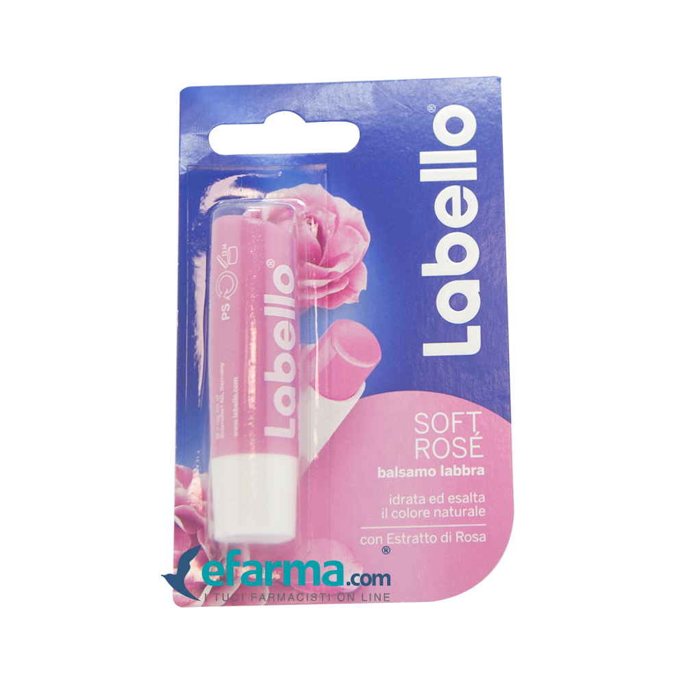 Labello Soft Rose Stick Idratante Labbra 5,5 ml