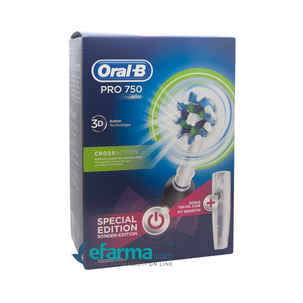 Oral-B Pro CrossAction 750 Spazzolino Elettrico Ricaricabile