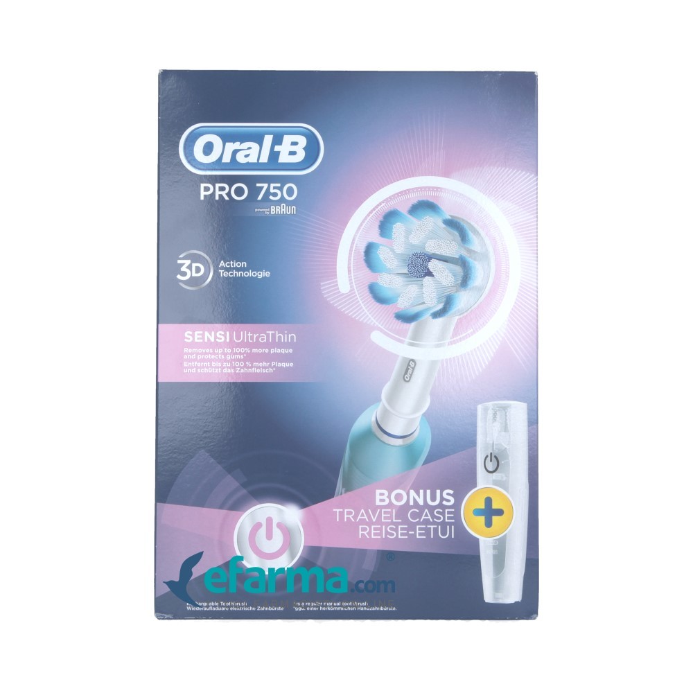 Oral-B Power Pro 750 Sensi Ultrathin Spazzolino Elettrico