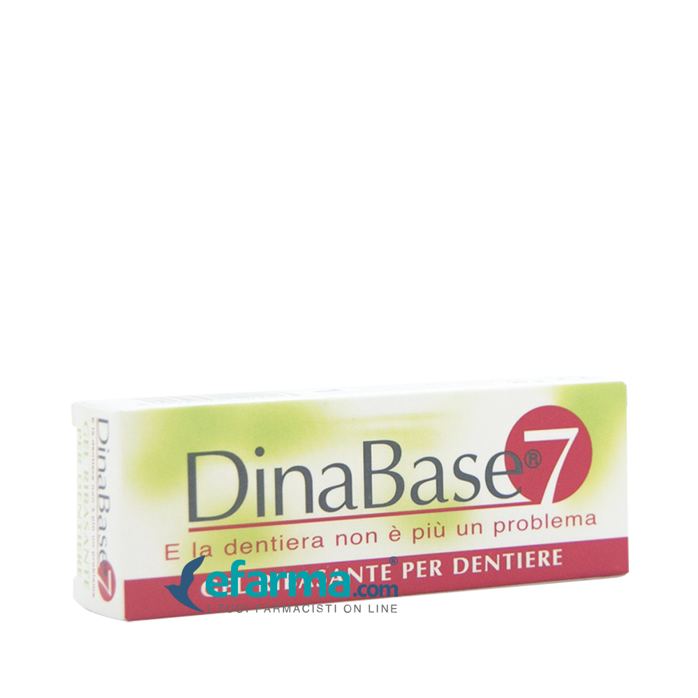 Dinabase 7 Ribasante Gel Adesivo per Dentiere 20 g
