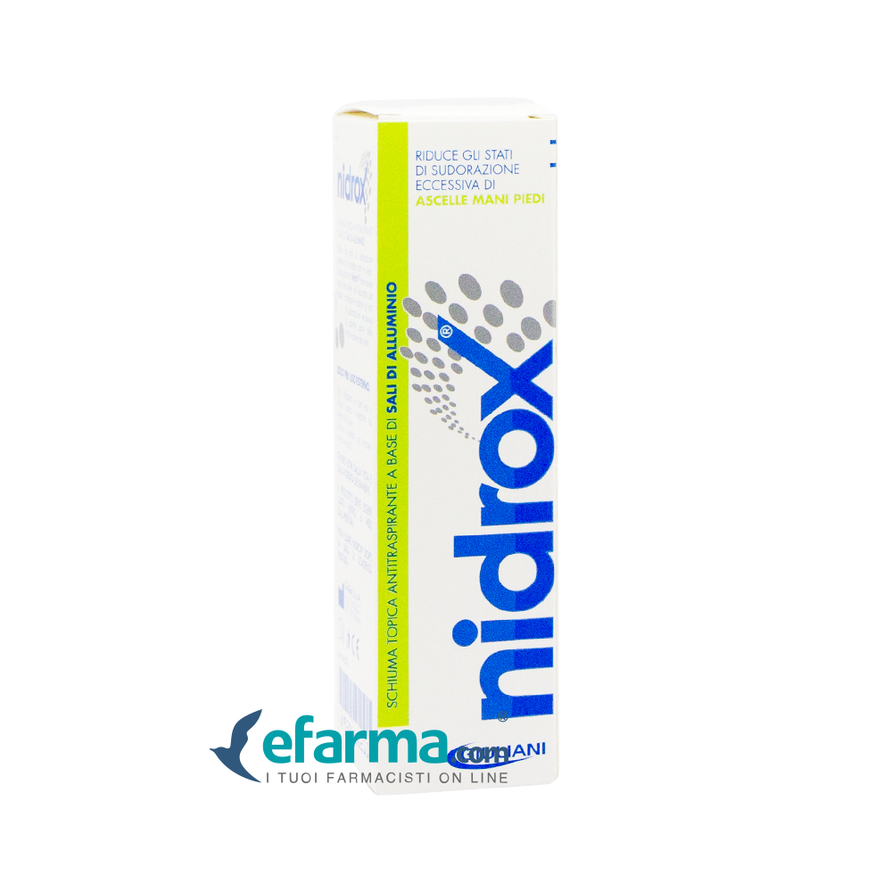 Nidrox Schiuma Topica Antitraspirante con Sali Di Alluminio 50 g