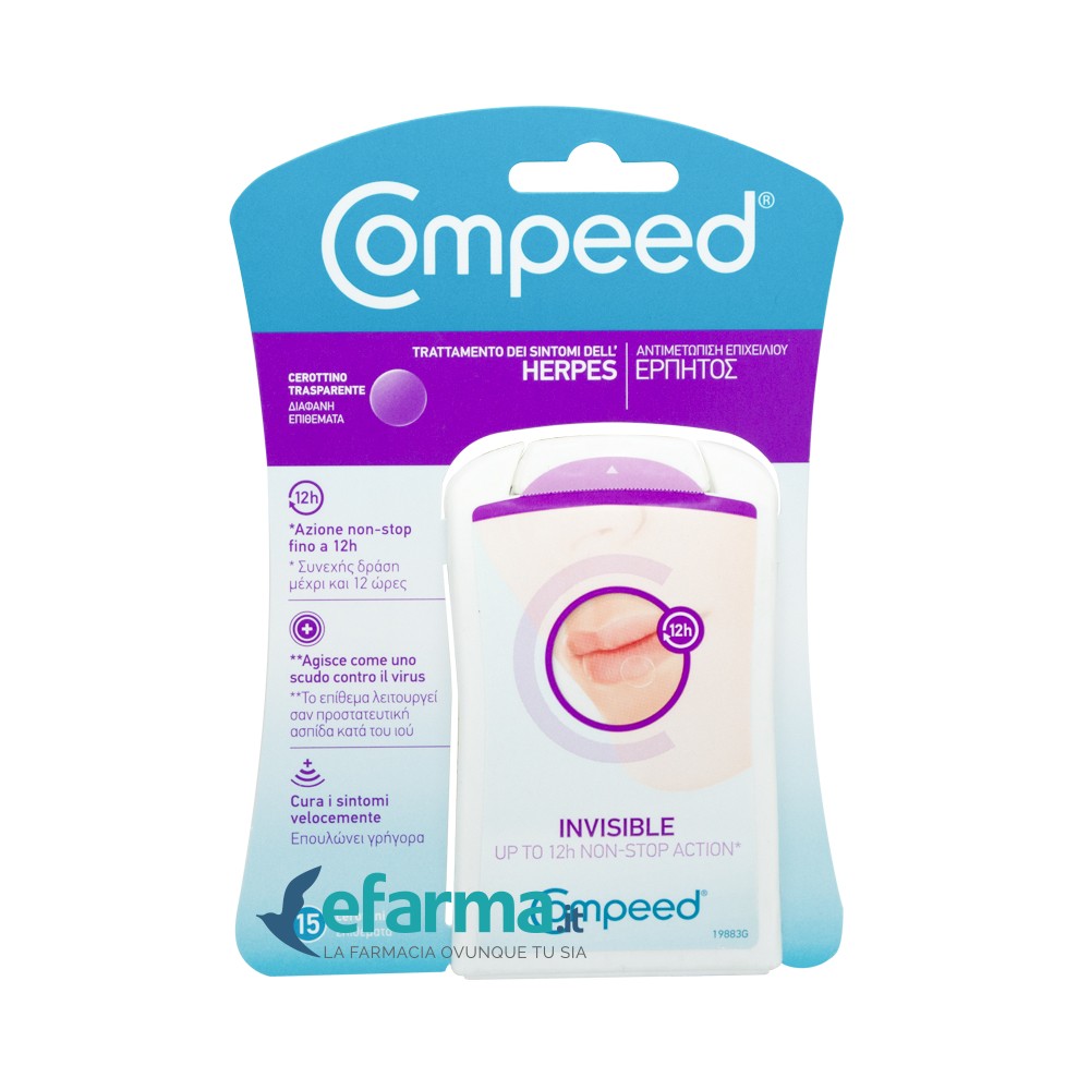 Compeed Herpes Day Cerotti Invisibili Per lHerpes 15 Patch