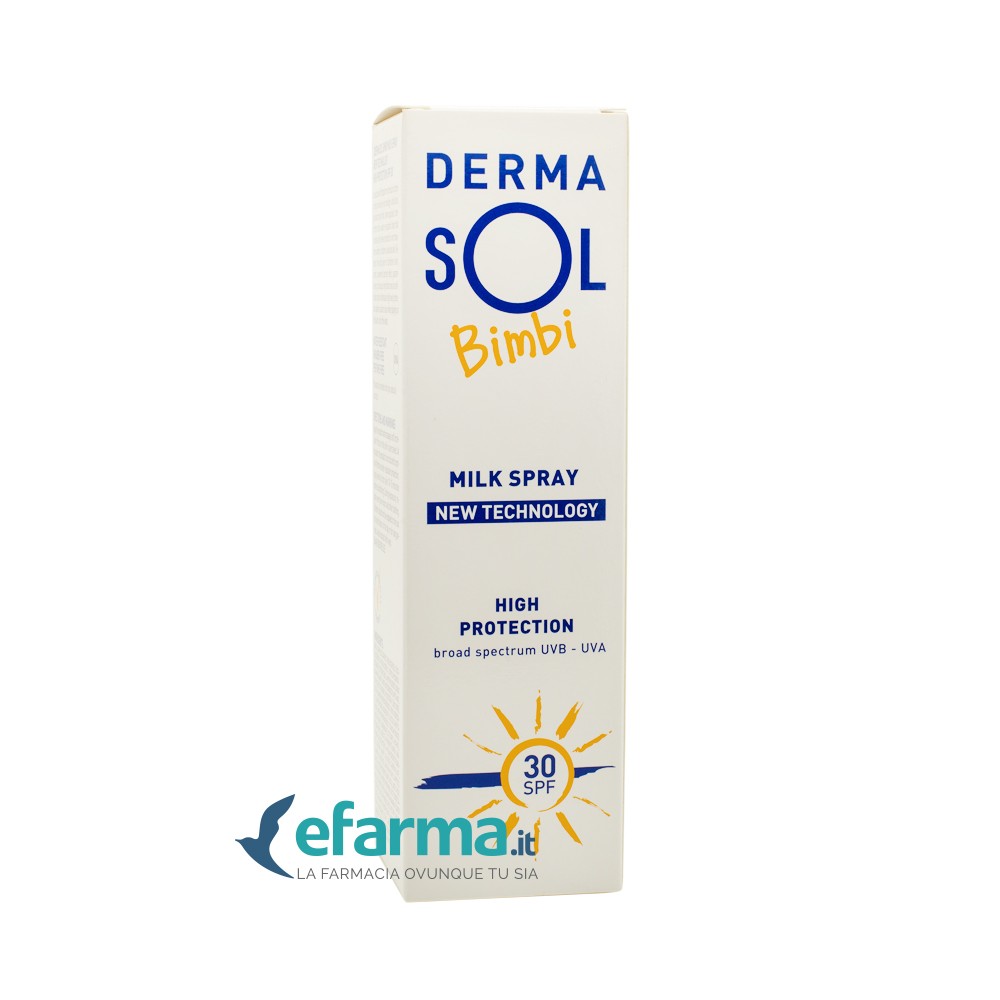 Dermasol Bimbi Latte Solare Spray New Technology SPF 30 Protezione Alta 125 ml