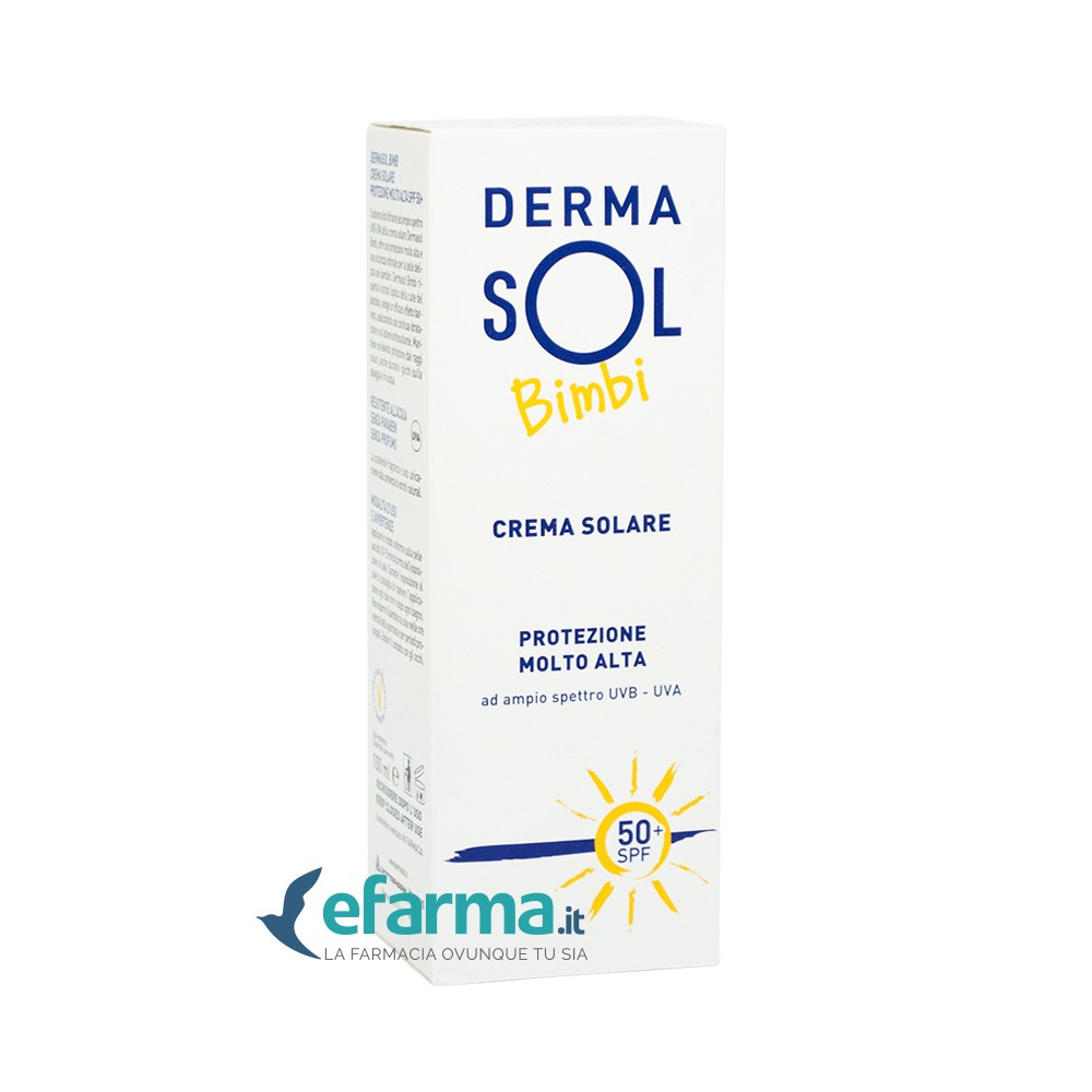 Dermasol Bimbi Crema Solare SPF 50+ Protezione Molto Alta 100 ml