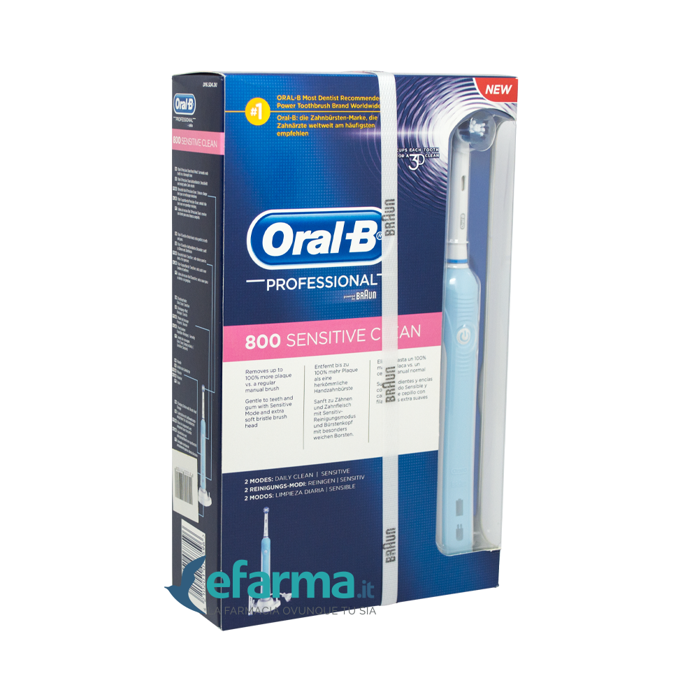 Oral-B Pro 800 Sensitive Clean Spazzolino Elettrico Ricaricabile