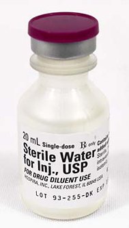 Diluent Sterile Water for Injection, Preservative Free Injection Single Dose Vial 20 mL