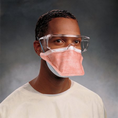 Particulate Respirator / Surgical Mask FluidShield N95 Pouch Elastic Strap Small Orange