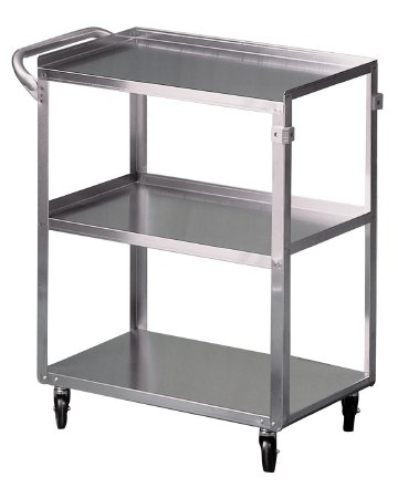 Utility Cart McKesson Stainless Steel 32.63 Inch 3 Shelves Stainless Steel