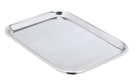 Instrument Tray Miltex® Non Perforated Mayo Stainless Steel 5/8 X 10 X 14 Inch