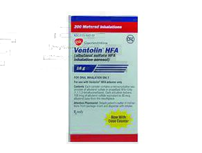 Ventolin™ HFA Beta-Adrenergic Agonist Albuterol Sulfate 90 mcg Inhalation Aerosol Metered Dose Inhal