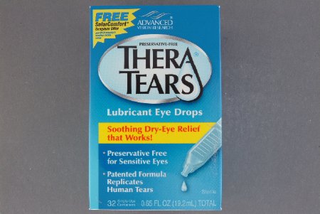 lubricant eye drops thera tears 0.65 oz. drop