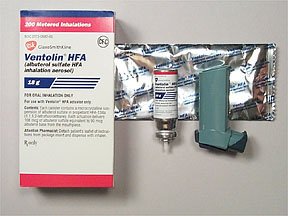 Ventolin™ HFA Beta-Adrenergic Agonist Albuterol Sulfate 90 mcg Inhalation Aerosol Metered Dose Inhal