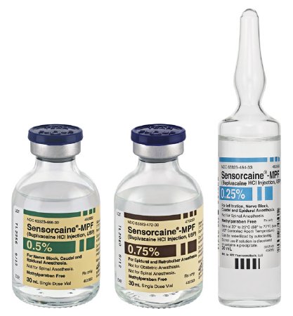 参比制剂,进口原料药,医药原料药 Sensorcaine® - MPF Local Anesthetic Bupivacaine HCl, Preservative Free 0.5%, 5 mg / mL Parenteral So