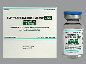 Local Anesthetic Bupivacaine HCl, Preservative Free 0.5%, 5 mg / mL Parenteral Solution Injection Si