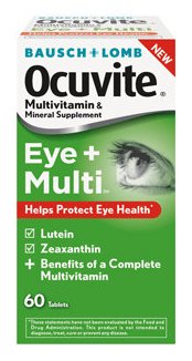 Eye Vitamin with Lutein Supplement Occuvite® Eye + Multi™ 1000 IU / 150 mg Strength Tablet 60 per Bo