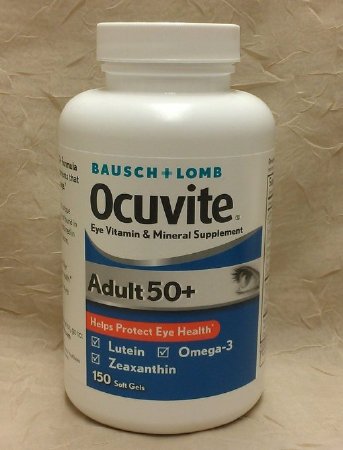 Eye Vitamin Supplement Occuvite® Adult 50+ 30 IU / 150 mg Strength Softgel 50 per Bottle