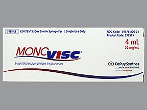 参比制剂,进口原料药,医药原料药 Monovisc™ Osteoarthritis Agent Sodium Hyaluronate 22 mg / mL Intra-articular Injection Prefilled Syr