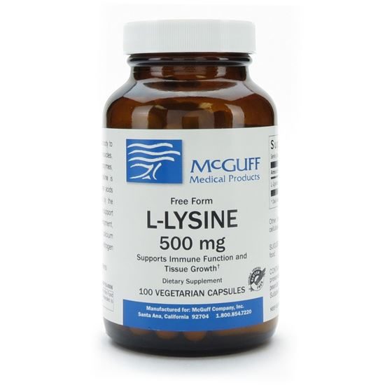L-Lysine, 500mg Capsules 100/Bottle