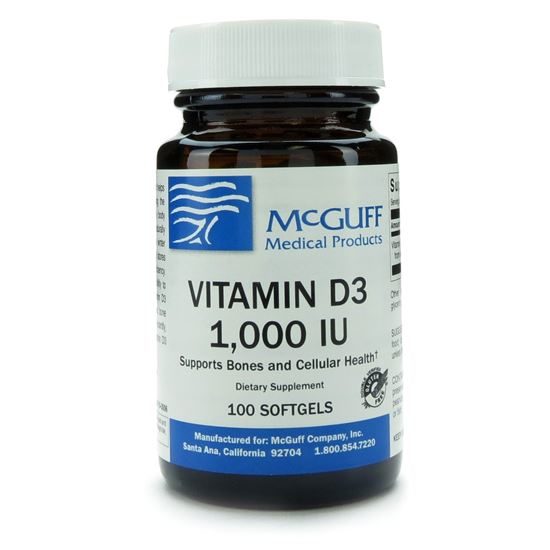 Vitamin D, 1,000IU, 100 Softgel Capsules/Bottle
