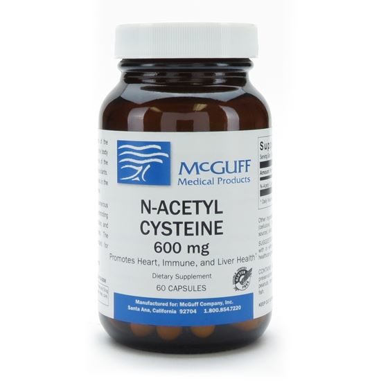 N-Acetyl Cysteine, 600mg, 60 Capsules/Bottle