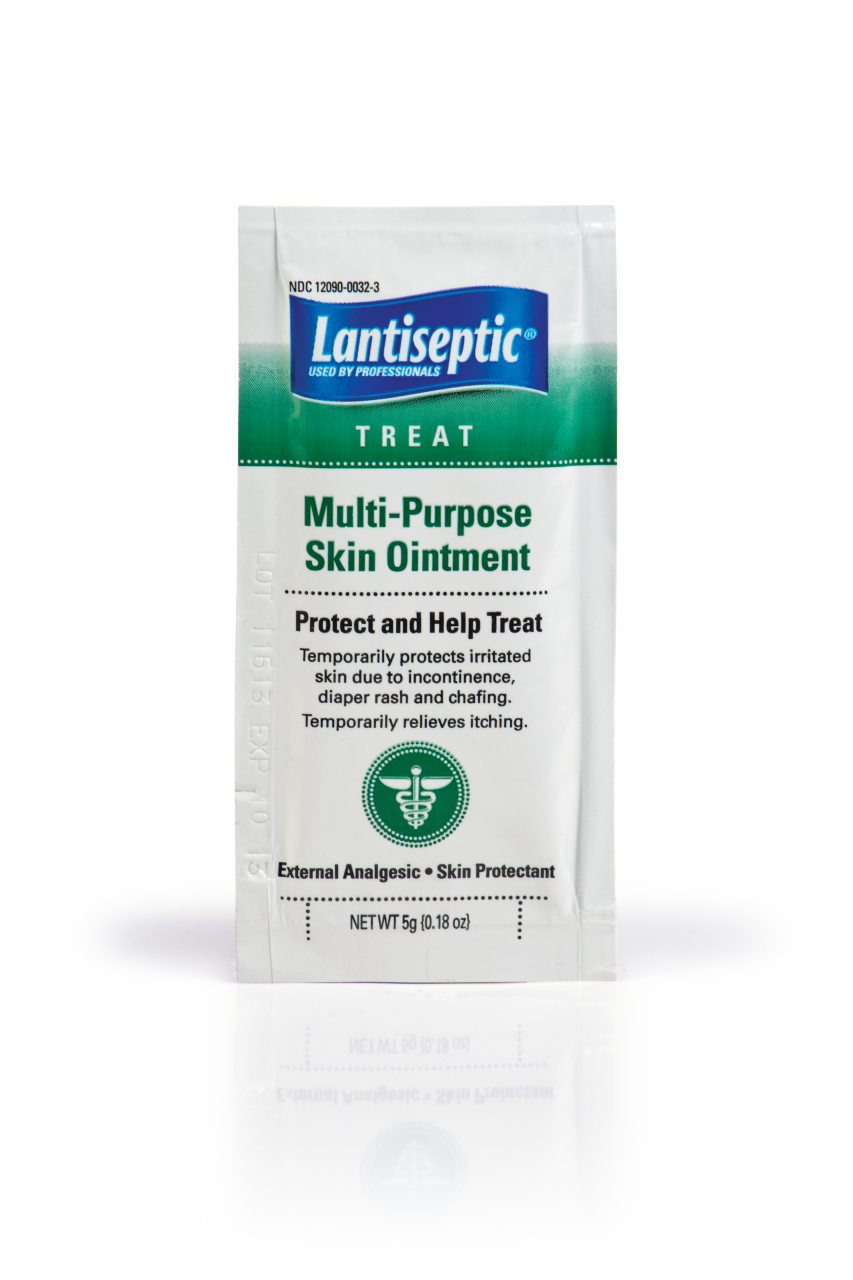 Summit Industries Lantiseptic Daily Care Skin Protectant # 0602 - CaldaZinc Ointment, 5g Packette, 144/cs