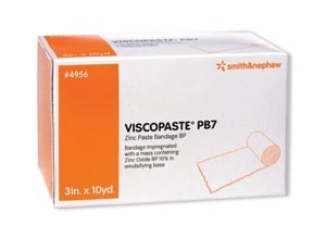 参比制剂,进口原料药,医药原料药 Smith & Nephew Viscopaste Pb7 Zinc Paste Bandage # 4956 - Zinc Paste Bandage, 3" x 10 yds, 12/pkg