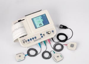 Natus Imex Versalab Antepartum Monitor # MVAPTS - Twin APM Unit, Toco 1.8 & 2 MHz Doppler Transducer, V200 (IV Pole Mount Bracket) & ST3 (Roll Stand), Each