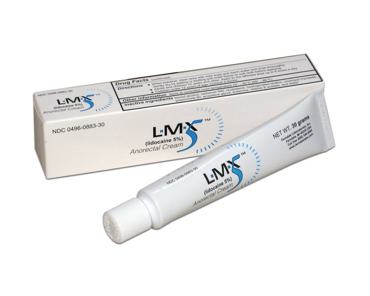 参比制剂,进口原料药,医药原料药 Ferndale Lmx5 Anorectal Cream # 0883-30 - Anorectal Cream, LMX5 30gm, Each