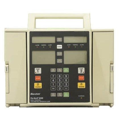 Monet Medical Baxter Flo-Gard 6300 Dual Channel IV Pump (Vet Only) (Reconditioned) # 6300R3 - Dual Channel IV Pump (Vet Only), 3 Year Warranty, Each