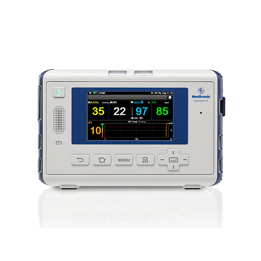 参比制剂,进口原料药,医药原料药 Medtronic Capnostream 35 Portable Respiratory Monitor # PM35MN02 - Portable, monitors etCO2, SpO2, respiration rate, and pulse rate