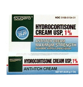 Sandoz/Fougera Hydrocortisone # 15408 - Hydrocortisone Cream, USP 1%, 1.5g Foilpac, 48/bx