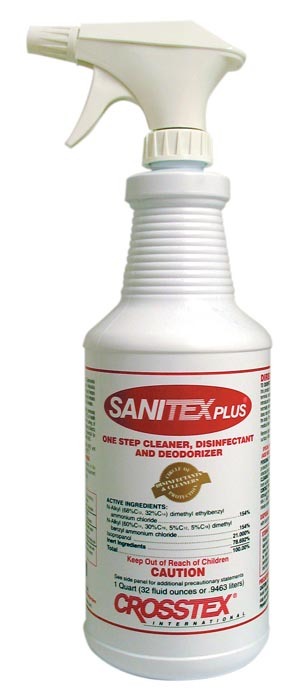 参比制剂,进口原料药,医药原料药 Crosstex Sanitex Plus Spray Disinfectant/Cleaner # JSSDP - Disinfectant, Qt Spray Bottle, 12/cs