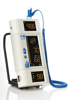 ADC Adview 9000 Systems # 9001Bpto - Blood Pressure (Bp) Unit, Bluetooth, Temp & Rechargeable Battery, Ea